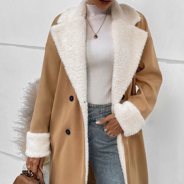 Manteau long femme infront side